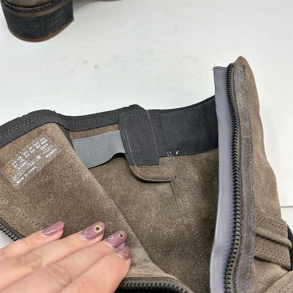 Timberland Whittemore Women's Brown Gray Leather Mid Calf Boots Size 6.5 - Picture 13 of 15